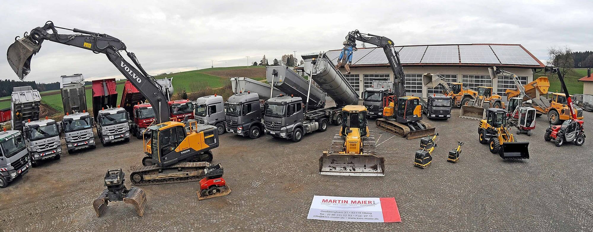 Martin Maier GmbH - Erdbau - Kies - Sand - Splitt - Transporte