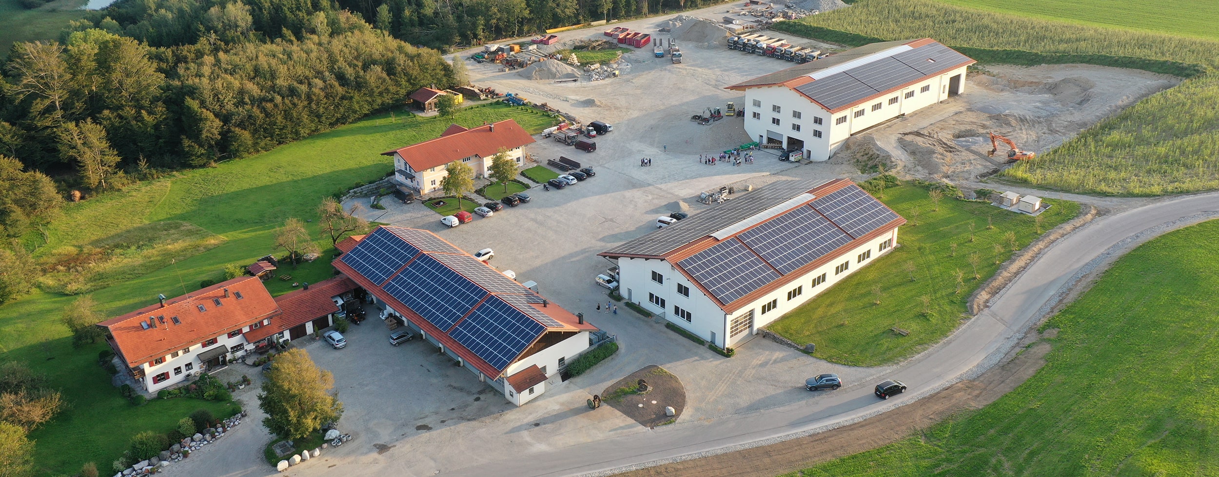 Martin Maier Tiefbau - Kies Sand Splitt - Transporte - Abbruch - Kiesgrube Ansicht von oben